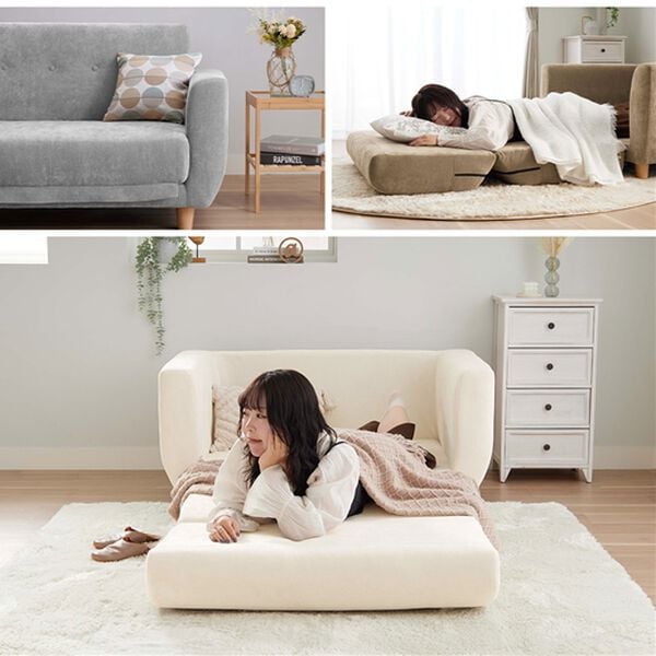 iellio（イエリオ）の「脚付３ｗａｙソファベッドＯｌｉｎ（ソファ）」｜詳細画像