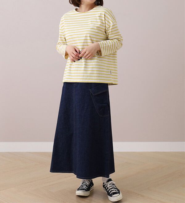 BELLUNA（ベルーナ）の「＜ｓｏｒａｆｕｋｕ＞ボーダープルオーバー（カットソー）」｜詳細画像