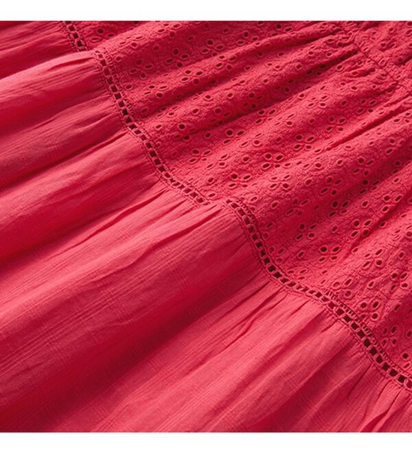 GeeRA（ジーラ）の「レース切替ティアードロングワンピ（ロングワンピース）」｜詳細画像