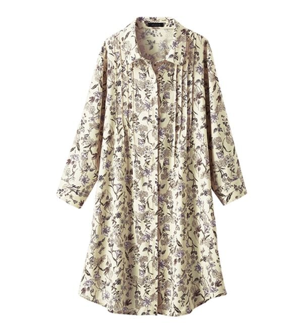 BELLUNA（ベルーナ）の「レーヨン素材ピンタック使いワンピース（その他ワンピース）」｜詳細画像