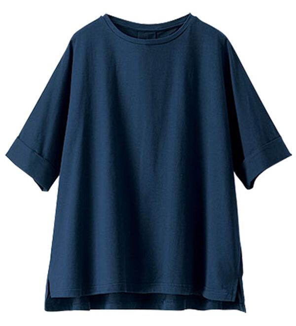 BELLUNA（ベルーナ）の「大人顔サマ見えゆったりＴシャツ（Tシャツ）」｜詳細画像