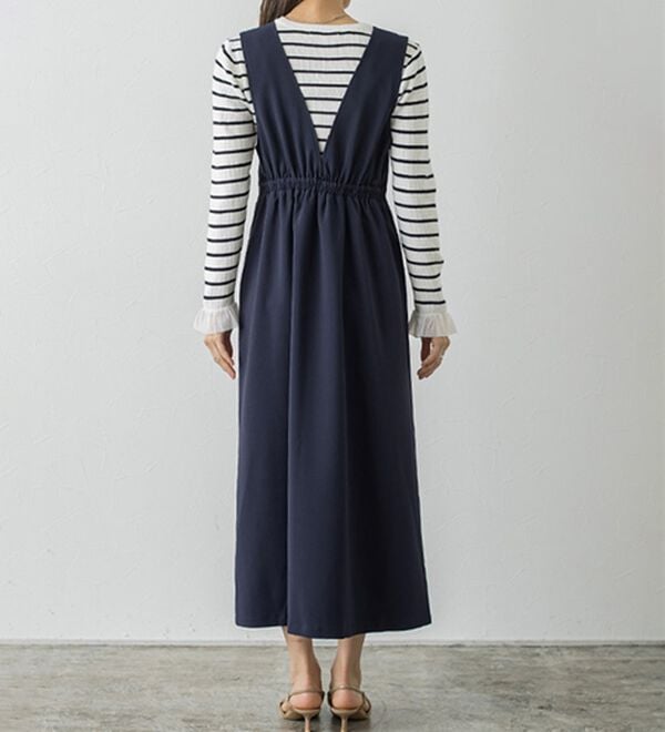 Pierrot（ピエロ）の「ウエストマークジャンパースカート（ジャンパースカート）」｜詳細画像