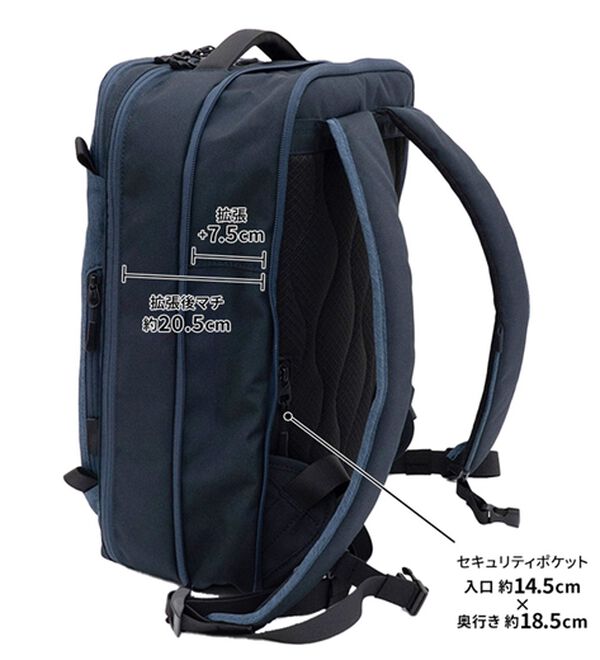 「飛び出す収納と拡張機能のスマートリュック（その他メンズバッグ）」｜詳細画像