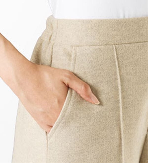 BELLUNA（ベルーナ）の「圧縮ニット素材ワイドパンツ（ワイドパンツ・ガウチョ）」｜詳細画像