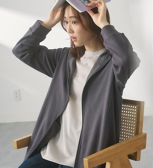 BELLUNA（ベルーナ）の「まるで着る毛布！静電防止付裏ファーブルゾン（その他カーディガン）」｜詳細画像