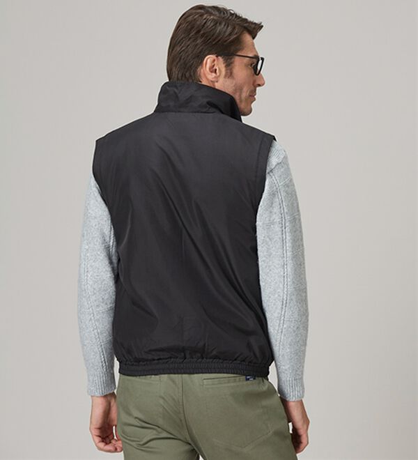 「ブランドデザイン裏フリースベスト（メンズベスト）」｜詳細画像
