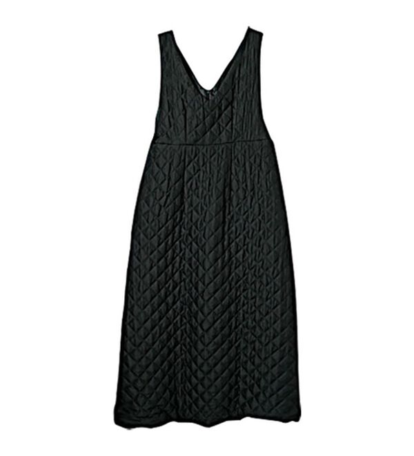 RANAN（ラナン）の「キルティングＶネックジャンパースカート（ジャンパースカート）」｜詳細画像