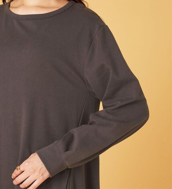 BELLUNA（ベルーナ）の「【吸湿発熱】ポンチ素材チュニックワンピース（チュニックワンピース）」｜詳細画像