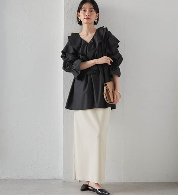 RANAN（ラナン）の「ビッグカラーフリルブラウス（ブラウス）」｜詳細画像