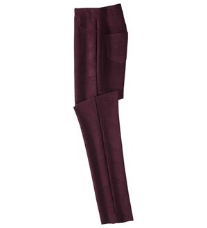 BELLUNA（ベルーナ）の「裏フリーススリムパンツ（フルレングスパンツ）」｜ワイン