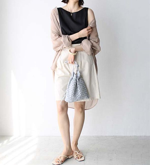 GeeRA（ジーラ）の「前後２ｗａｙヴィンテージサテンノースリーブ（タンクトップ・キャミソール）」｜詳細画像