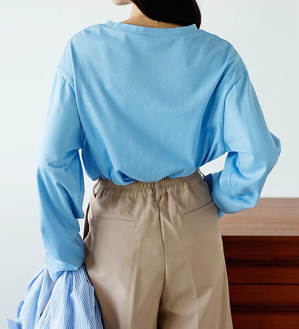 GeeRA（ジーラ）の「綿１００％アソートロゴロングＴｅｅ（カットソー）」｜詳細画像