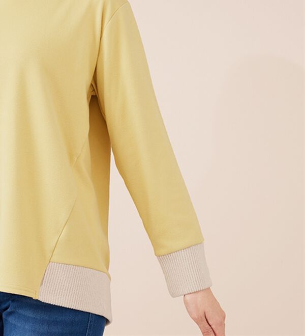 BELLUNA（ベルーナ）の「ワイドネックデザイン配色切替プルオーバー（カットソー）」｜詳細画像