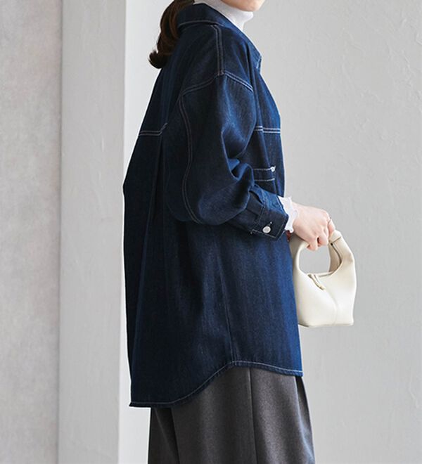 RANAN（ラナン）の「デニム素材オーバーサイズジャケット（その他ジャケット）」｜詳細画像