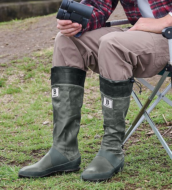 「日本野鳥の会　バードウォッチング長靴（その他メンズ靴）」｜詳細画像