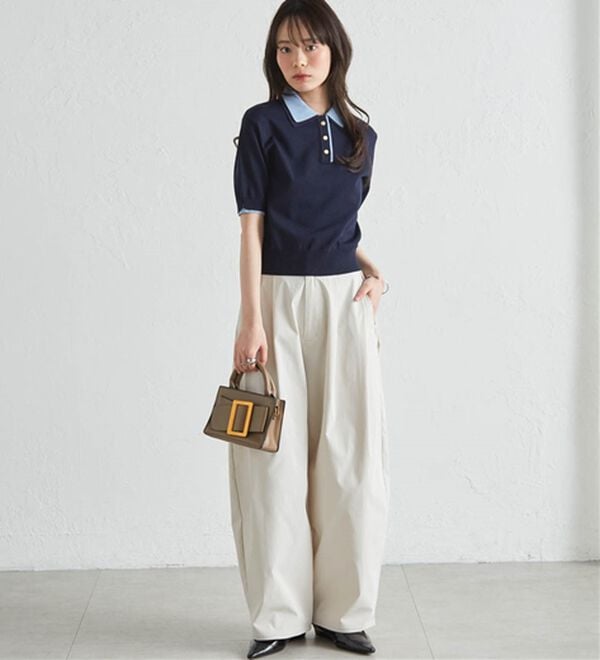 RANAN（ラナン）の「ダブルカラーポロニット（ニット・セーター）」｜詳細画像