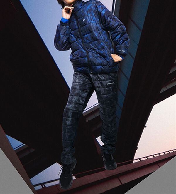 「＜ヘッド＞スポーティデザイン中わたパンツ（メンズフルレングスパンツ）」｜詳細画像