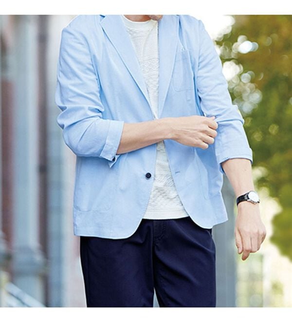 「シャツ感覚で羽織れる綿麻ジャケット（メンズジャケット）」｜詳細画像