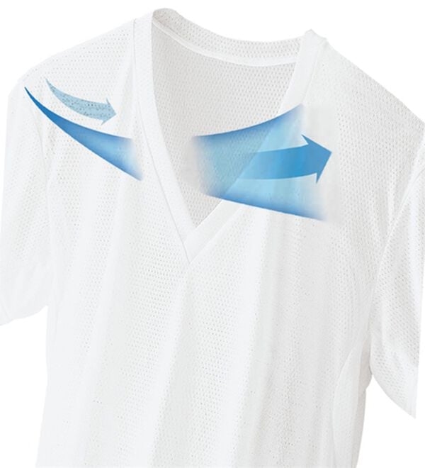 「【２枚組】＜ミズノ＞革新的な通気性ドライエアインナー（メンズ肌着・インナーウェア）」｜詳細画像