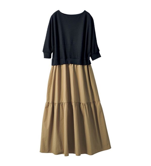 コーデ風ドッキングワンピース - ベルーナ【公式】