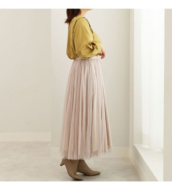 BELLUNA（ベルーナ）の「ビンテージ素材肩タックブラウス（ブラウス）」｜詳細画像