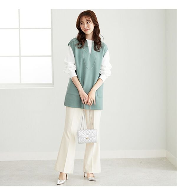 BELLUNA（ベルーナ）の「ポケット付ベストアンサンブル（アンサンブル）」｜詳細画像