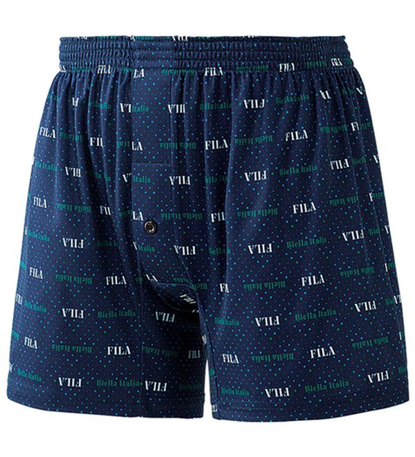 「【３枚組】＜フィラ＞柔らか裏起毛デザインニットトランクス（メンズトランクス）」｜詳細画像