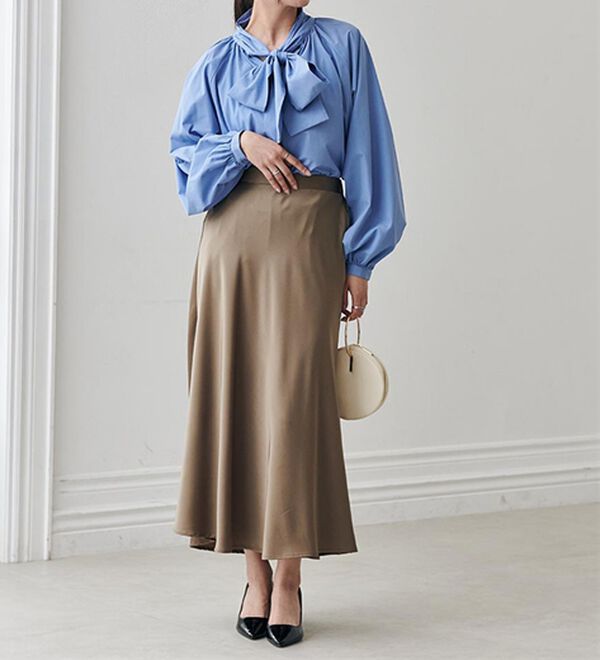 RANAN（ラナン）の「ボリュームボウタイブラウス（ブラウス）」｜詳細画像