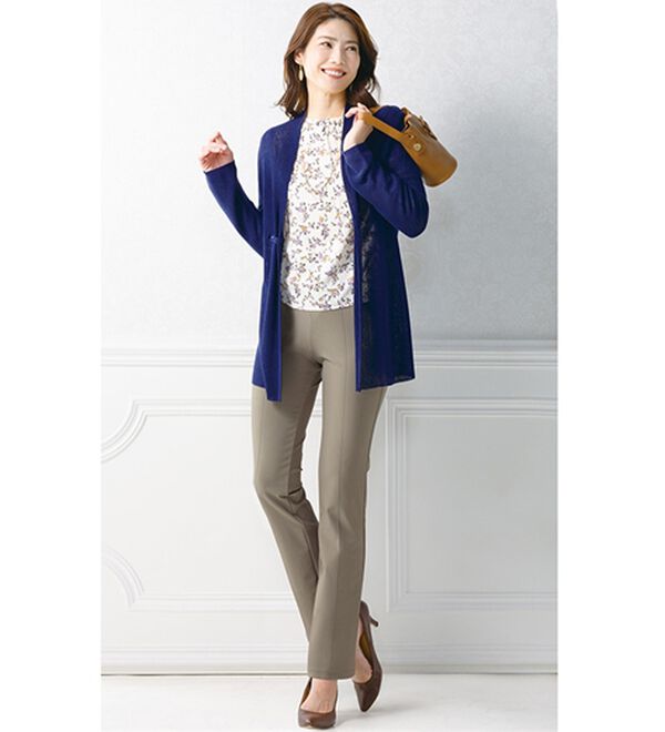 ルフラン（ルフラン）の「【３本組】日本製シルクのようななめらかパンツ（フルレングスパンツ）」｜詳細画像