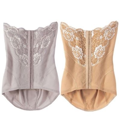 「【２色組】巻くだけシェイプ！ロングニッパー（ボディスーツ・シェイパー）」