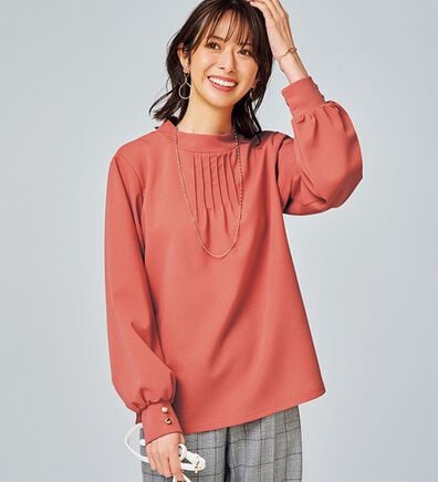 BELLUNA（ベルーナ）の「着脱楽々！袖ボタンデザインブラウス（ブラウス）」