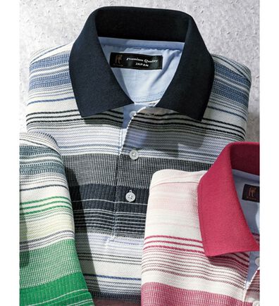 「国産　備後和紙の涼やかポロシャツ（メンズポロシャツ）」