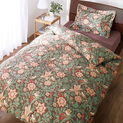 「乾きやすくしわになりにくい高級柄布団カバー（敷布団カバー・シーツ）」