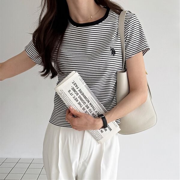 GeeRA（ジーラ）の「【ＵＳ．ＰＯＬＯ．ＡＳＳＮ】汗染み防止ミニＴシャツ（Tシャツ）」｜詳細画像