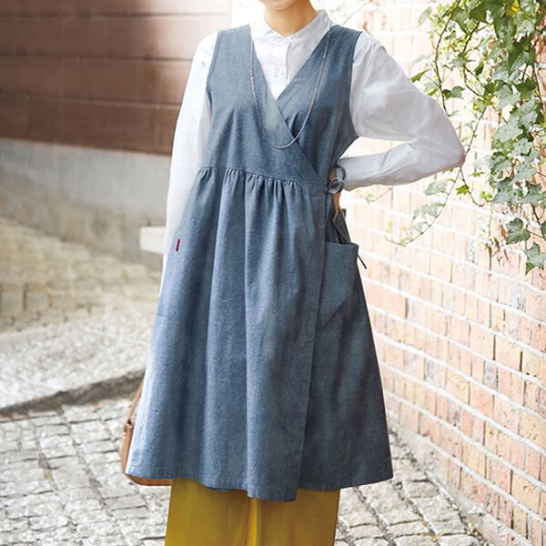 LAVIENNE（ラヴィエンヌ）の「【３着組】そのままお出かけ！エプロンワンピース（エプロン）」｜詳細画像