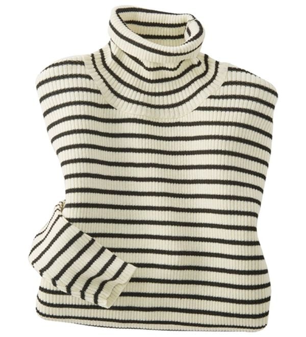 BELLUNA（ベルーナ）の「＜＆ｃｏｃｏｃｈｉ＞ハピネスコットン１００％&times;吸湿発熱リブタートルニット（ニット・セーター）」｜詳細画像