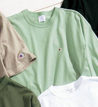 「＜チャンピオン＞綿１００％リラックスフィット５分袖Ｔシャツ（メンズＴシャツ）」