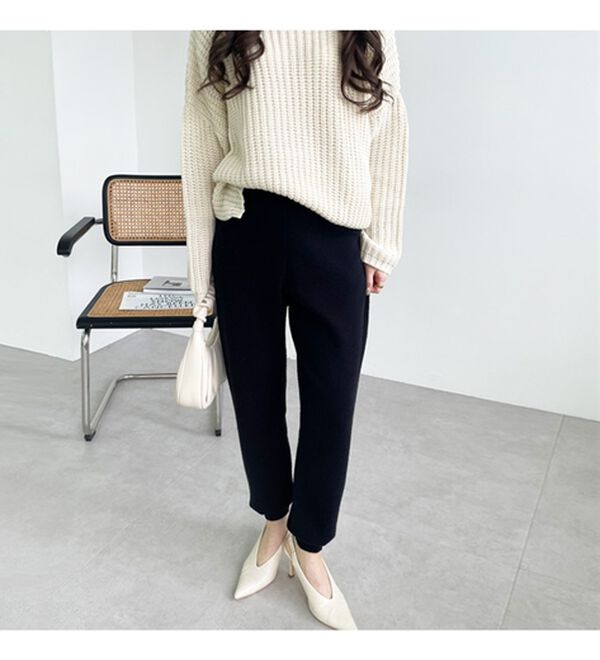 GeeRA（ジーラ）の「ニットジョガーパンツ（フルレングスパンツ）」｜詳細画像