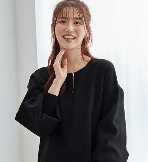 限定セール ニット INSCRIRE | ハーフジップ ニットプルオーバー WOMEN