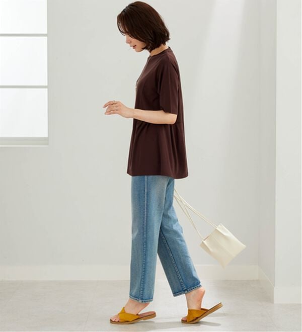 BELLUNA（ベルーナ）の「【接触冷感】ヒンヤリ！サイドタック使いチュニック（チュニック）」｜詳細画像