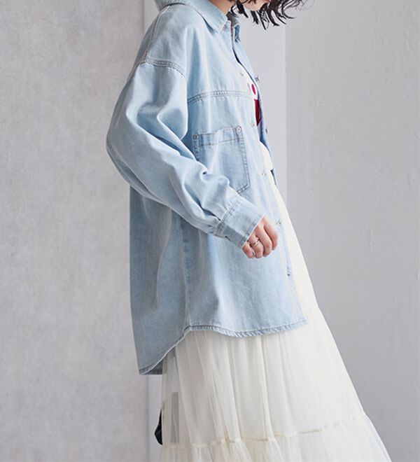 RANAN（ラナン）の「デニム素材オーバーサイズジャケット（その他ジャケット）」｜詳細画像