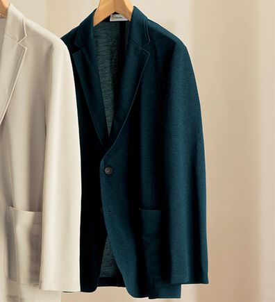 「＜ゴールデンベア＞鹿の子素材爽快ジャケット（メンズジャケット）」