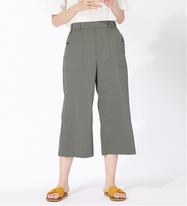 BELLUNA（ベルーナ）の「サラリ綿混ベイカーキュロットパンツ（その他パンツ）」｜詳細画像