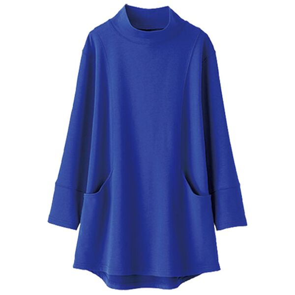 BELLUNA（ベルーナ）の「吸湿発熱ポンチ素材ポケット付チュニック（チュニック）」｜詳細画像