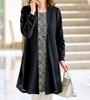 BELLUNA（ベルーナ）の「フクレジャカード使いトッパーアンサンブル（アンサンブル）」｜詳細画像