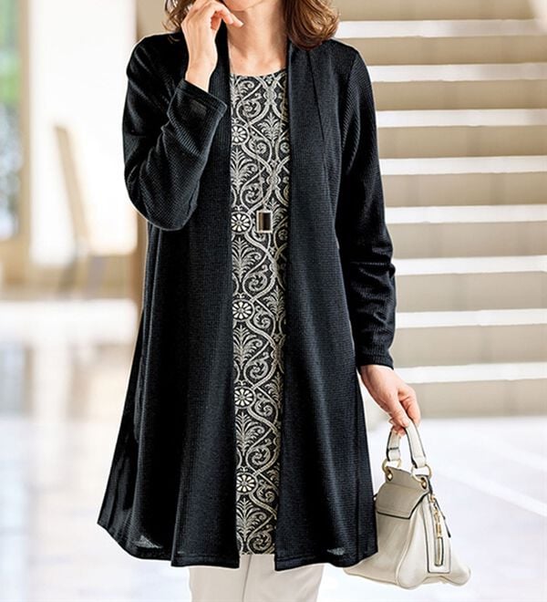 BELLUNA（ベルーナ）の「フクレジャカード使いトッパーアンサンブル（アンサンブル）」｜詳細画像