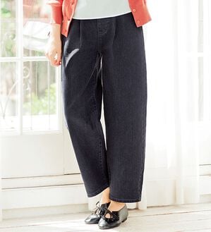 ルフラン（ルフラン）の「ゆったりやわらか素材のデニムパンツ（ワイドパンツ・ガウチョ）」｜詳細画像