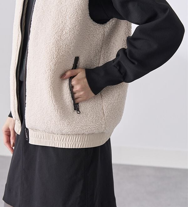 BELLUNA（ベルーナ）の「はっ水リバーシブルボアベスト（ベスト）」｜詳細画像