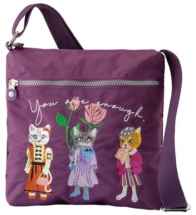 「猫さん刺繍ショルダーバッグ（ショルダーバッグ）」