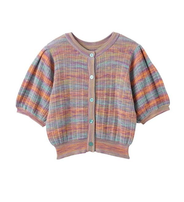 GeeRA（ジーラ）の「前後２ＷＡＹグラデーションニットカーデ（ニットカーディガン）」｜詳細画像